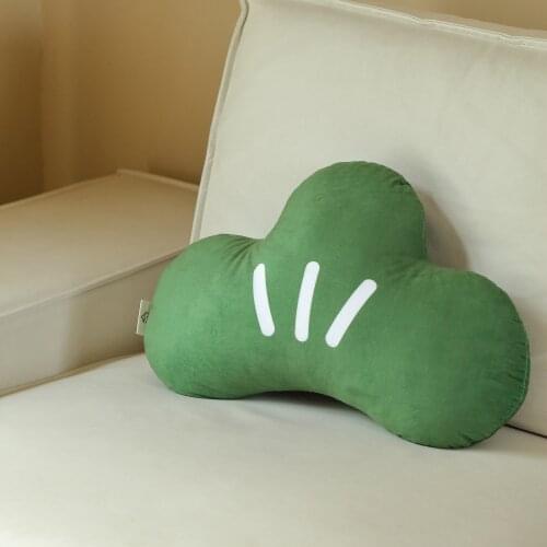 Pine Tree Cushion Pillow Soft Velvet Back Rest Support Cute Office Room Aesthetic Decor Travel Accessories Home Decoration