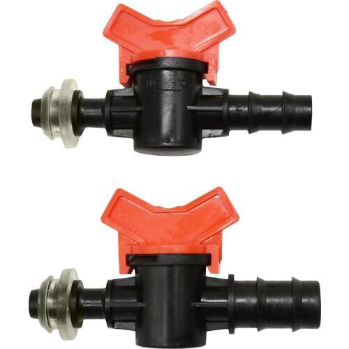 1/2mm to 1/2 3/4 hose Garden tap 16mm 20mm PE tube irrigation water valve Mini Valve With seal 1pcs