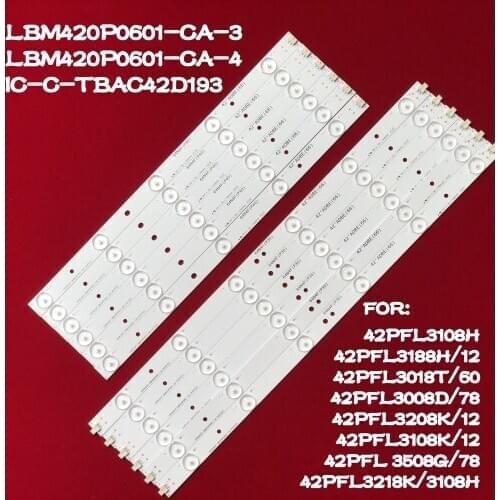 LED backlight strip 11 Lamp for PHILIPS 42'' TV LBM420P0601-CA-3 LBM420P0501-CB-4 42PFL3208H/12 42PFL3008D/78 42PFL3108K/12