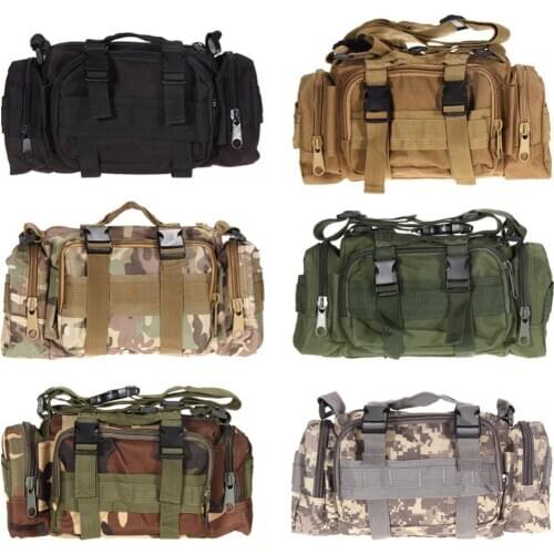 Military Backpack Army Tactical Waist Bag Climbing 5L Outdoor Camping Hiking Waterproof Pouch Bag Oxford Shoulder Packs