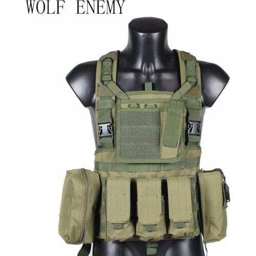 Military Tactical Vest Police Paintball Wargame Wear MOLLE Body Armor Hunting Vest CS Outdoor Products Equipment Black, Tan
