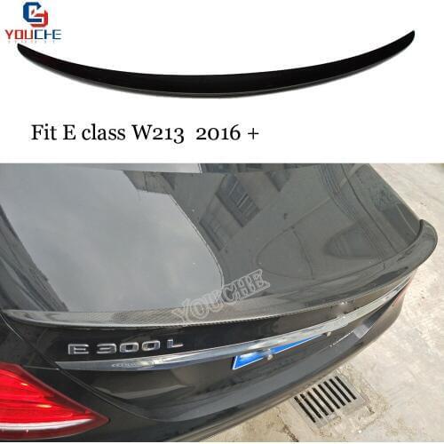 W213 AMG Style Carbon Fiber Rear Spoiler For Mercedes E Class 4-door Sedan 2016 + E300 E350 E400 E63 AMG Trunk Boot Lip