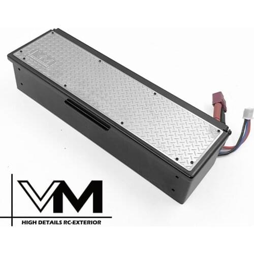 Rear trail flip type metal battery box for boomracing BRX01+Killerbody LC70 parts