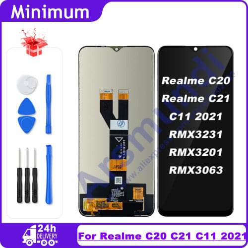 6.5" For OPPO Realme C20 RMX3063 LCD Display Touch Screen Digitizer Assembly Replacement For Realme C20