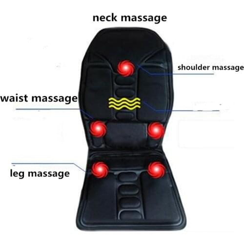 2 in 1 Car Home Full Body House Heating Massage Mattress Electronic Therapy Massager Mat Chair Sofa Seat Recliner Cushion