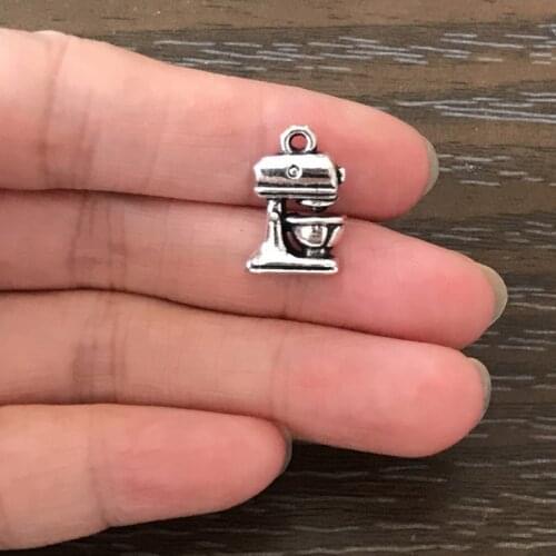 20PCS DIY Jewelry Making Baking Cooking Charms Zinc Alloy Kitchen Mixer Pendant Charm for Bracelets Necklace Earrings keychain