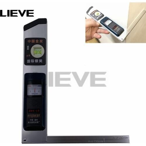 270 degrees of rotation with Dial inside and outside measure construct Square L type protractor angle detection ruler