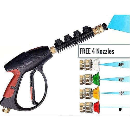 4000PSI Car Cleaner Spray Gun High Pressure Washer Water Lance Brass Nozzle Wand dropshipping