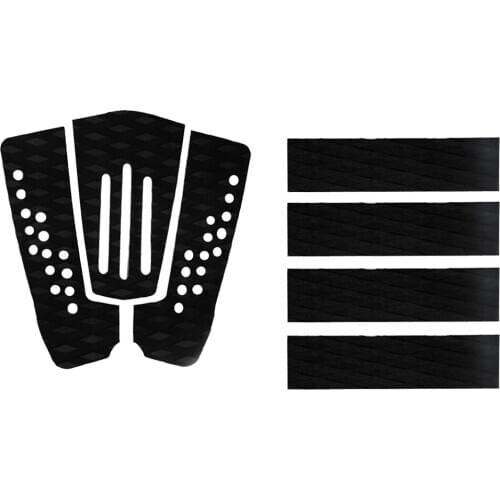 7 Pieces Non-slip Black EVA Surfboard Surf Traction Pad Deck Grips Tail Pads Kiteboard Skimboard Shortboard Surfing Accessories