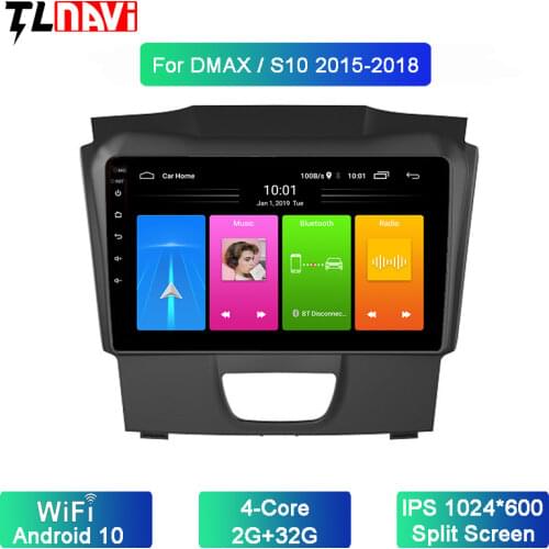 Car Radio For Isuzu D-MAX DMAX 2015-2018 S10 Android 10 IPS 9 inch Touch screen GPS Navigation Multimedia Player