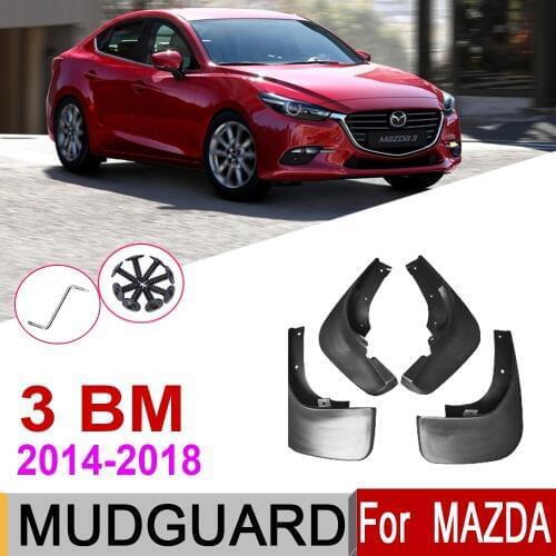 Car Mudflap For Mazda 3 BM Axela Hatchback 2018~2014 Fender Mud Guard Flap Splash Flaps Mudguards Accessories 2007 2006 2005