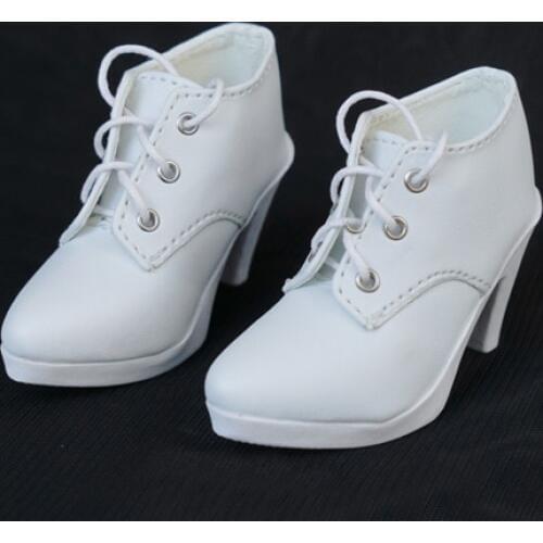 N01-X086 children handmade toy 1/3 1/4 Doll Accessories BJD/SD doll shoes Pointed strap high heel ankle boots 1pair