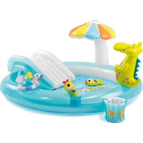 Kids Inflatable Bath Tub Crocodile Park Fountain Baby Marine Ball Pool Children Portable Swimming Pool Lightweight Reservoir