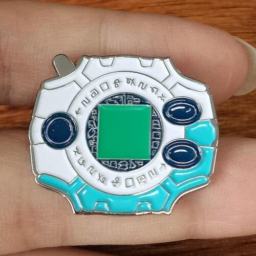 Digimon Adventure Taichi Digivice Brooch Pins Enamel Metal Badges Lapel Pin Brooches Jackets Jeans Fashion Jewelry Accessories
