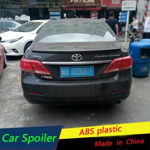 For Toyota Camry Spoiler High Quality ABS Material Car Rear Wing Primer Color Rear Trunk Spoiler For 2006-2011 Camry Spoiler
