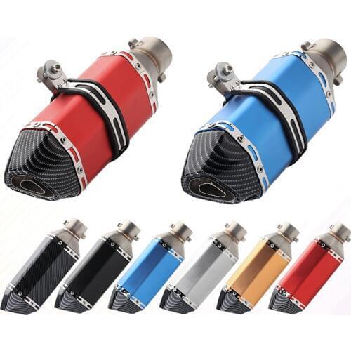 Muffler Motorcycle Exhaust Pipe Motor ATV Pitbike Silencer For HONDA cbr 125 pcx YAMAHA xt 600 SUZUKI burgman 400 sv 650