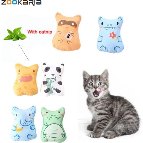 Kitten Pet Products Cat Toy Catnip Plush Interactive Stuffed Chew Pet Toys Claw Funny Cat Mint Soft Teeth Cleaning Toys
