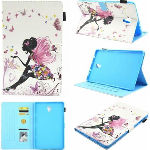 Leather PU Case For Samsung Galaxy Tab A A2 2018 10.5 inch T590 T595 T597 SM-T590 Cover Funda Tablet Fashion Painted Stand Shell
