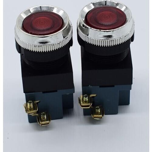 LA19-11 22 mm since the reset button switch of a set of normally open normally closed pore size 22
