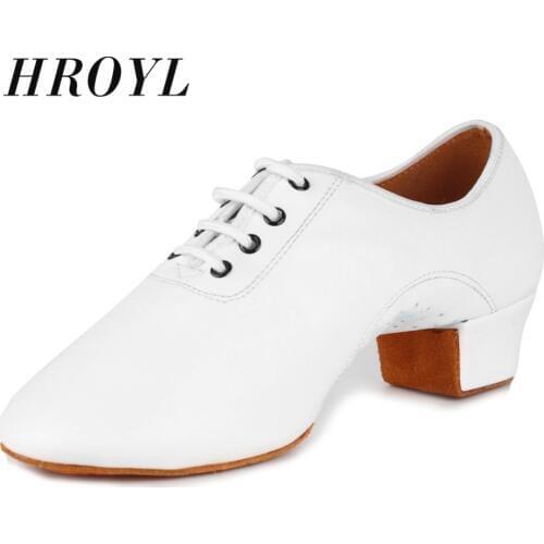 Soft Sole PU Professional Mens Ballroom/Latin Dance Shoes Parctice Salsa Party Dancing Shoes Black /White/Red With 4cm Heels