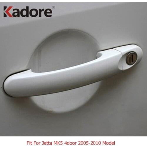 For Jetta MK5 2010 2009 2008 2007 2006 2005 Sedan 4Door Chrome Side Door Handle Cover Trim Car Decoration Exterior Accessories