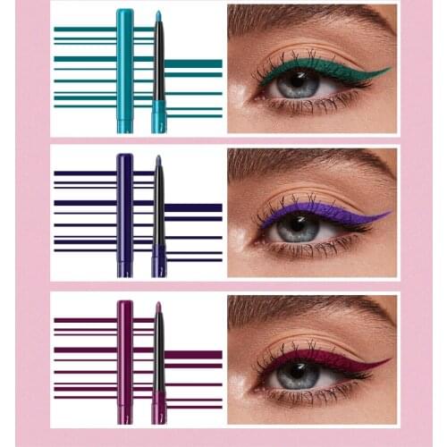 Natural Long Lasting Quick Drying Waterproof Matte Eyeliner Pen One Stroke Forming Not-blooming Multicolour Eyeliner TSLM1