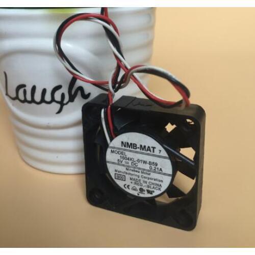 NMB 4010 40*40*10mm 1604KL-01W-B59 DC5V 0.21A 4CM three-wire high-volume exchanger fan