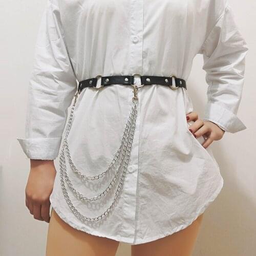 Usexy Leg Waist Chain Leather Harness Belts Garters Body Bondage Suspender Stockings Women Underwear Gothic Accessories портупея