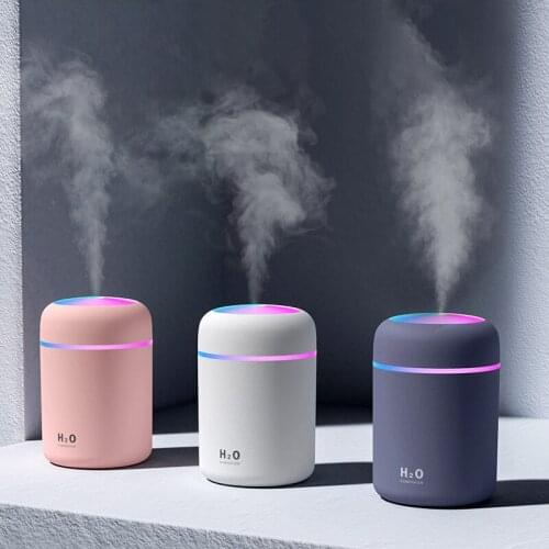 Portable Air Humidifier 260-300ml Ultrasonic Aroma Essential Oil Diffuser USB Cool Mist Maker Purifier Aromatherapy for Car Home