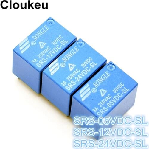 2Pcs Relay DIP6 SRS- 5VDC 12VDC 24VDC -SL 5V 12V 24V 3A 4100F