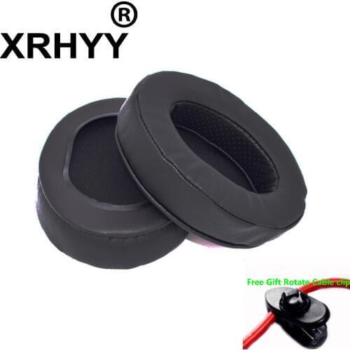 XRHYY Black Replacement Ear Pad Earpads Cushion Earpad Foam For ATH M50 M50x and Brainwavz HM5 and many other oval headphones