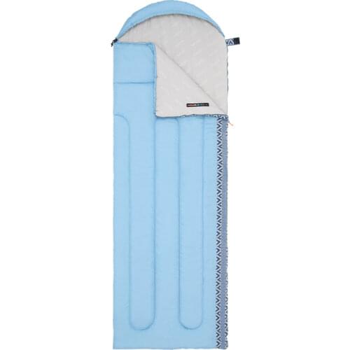 Naturehike New Linglong Cotton Sleeping Bag 1-2 Persons Envelope Style Spliceable Spring/Summer Sleeping Bag With Hat