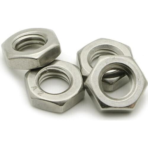 Standard M3 M4 M5 M6 M8 M10 M12 M16 M18 M20 Bolt Nut thin Hexagon hex Nuts 304 Stainless steel