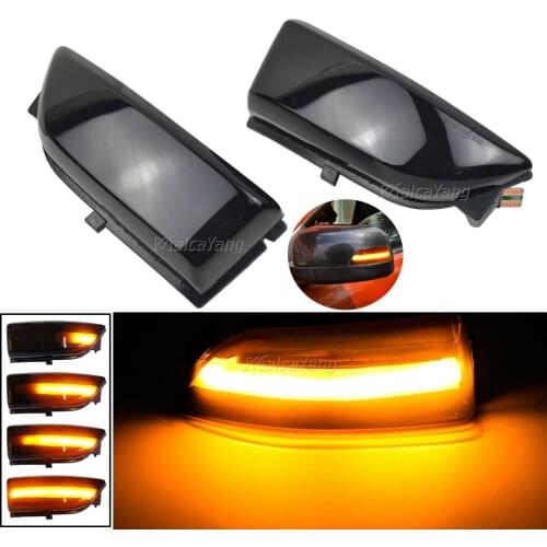 2PCS LED Dynamic Side Mirror Blinker Indicator Sequential Turn Signal Light For Ford Ranger T6 2012-2019 Raptor Everest