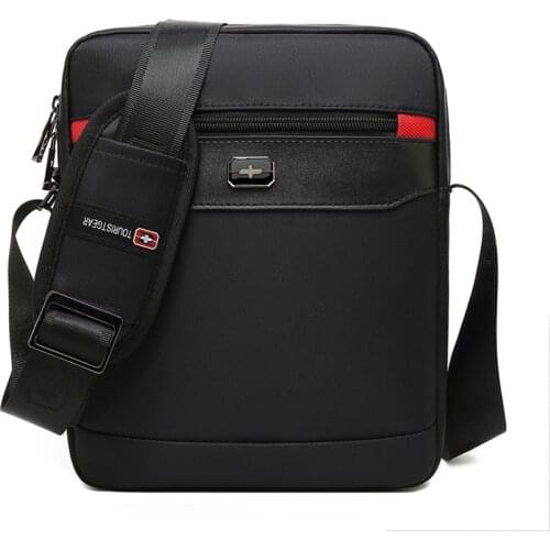 Vintage Oxford black swiss bags mens shoulder bag man Waterproof messenger crossbody bags for men 2021 bandolera hombre