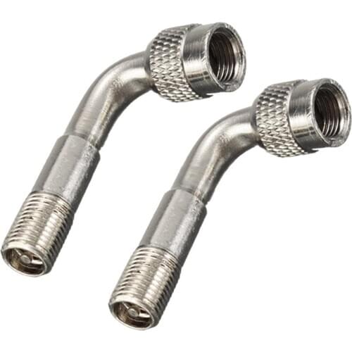 WSFS Hot 2 Tyre Valve Extension Adaptor Motorcycle Car Tire Stem Extender 90 Degree Angle