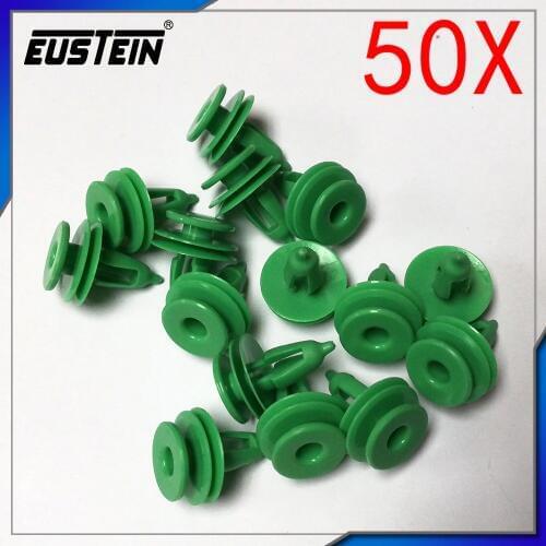 50x Green Nylon Door Trim Panel Clip Retainer For Jeep Grand Cherokee WJ 6503204 D70