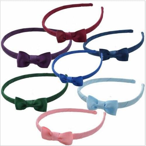 10pcs girl Preppy hair bows with hard Headbands Festival Hair Accessories Princess pupil Prom Hair Bands FJ3139