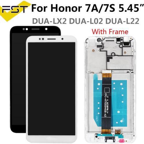 5.45''for Huawei Honor 7A LCD Display+Touch Screen Digitizer 7S DUA-L22 L02 L22 LX2 For Huawei Honor 7A LCD Screen With Frame