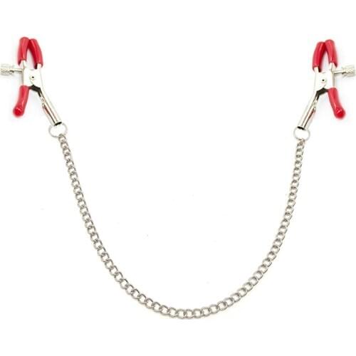 1 Pair Sex Breast 6 Colour Nipple Clips Metal Flirt Nipple Clip Shaking Clamps Stimulate Women Clip Slaves Adult Games