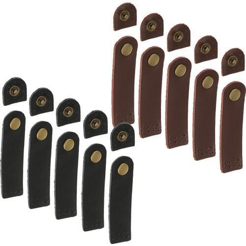 10 Sets Rounded Corner Leather Snap Buckles Purse Wallet Bag DIY Accessories