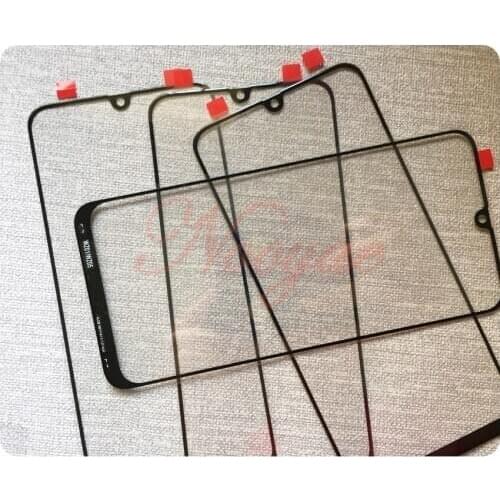 Novaphopat 10pcs/lot A505 front outer Glass Panel For Samsung A50 Glass Lens Screen Replacement + Tracking