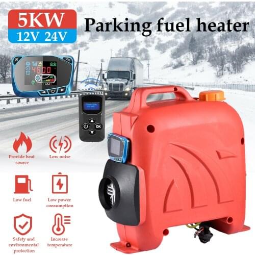 12V 24V 5KW Diesel Air Heater Parking Fuel Heater For Trucks Boat Touring Car Bus Car And Truck Fuel Heater Car Accessories