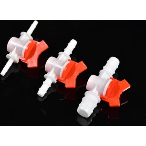 1PC 4 6 8 10 12 16 20 25mm Hose Barbed Two Way Straight Reducing Plastic Ball Valve Aquarium Garden Irrigation Water Flow Contro
