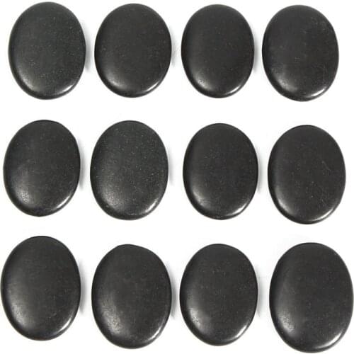 20 pcs Natural Energy Massage Stone Set Hot SPA Rocks Basalt Stone 3*4cm Hot compress stone Pain Relief Health Care Tool
