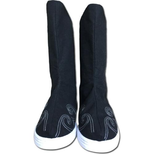 2020 Mens Korean Tratiditional Men Hanbok Shoes Korean Hanbok Boots Korean National Hanbok Shoes Cosplay Pary Game