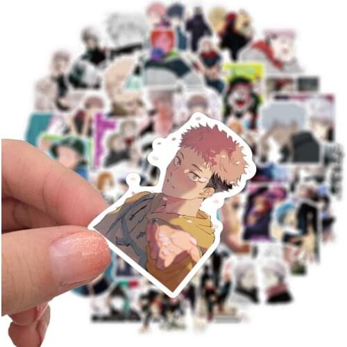 30/50 PCS Japanese Anime Adventure Spell Back To War Stickers for Car Bike Motorcycle Phone Laptop Travel Cool Funny JDM Decal