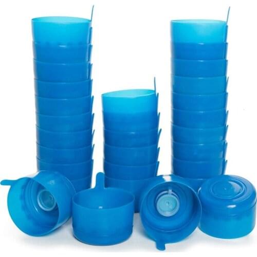 30 Pack Non-Spill Bottle Caps Anti Splash Bottle Caps Reusable for Water Jugs Reusable Lids for Water Dispenser Jugs