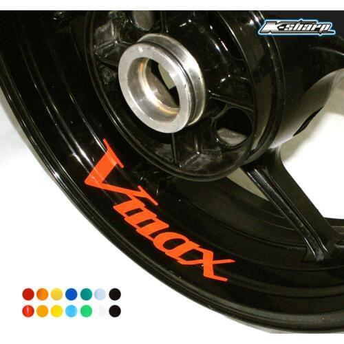 8 X CUSTOM INNER RIM DECALS WHEEL Reflective STICKERS STRIPES FIT YAMAHA vmax