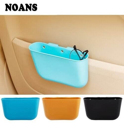 NOANS Car Hanging Trash Box Phone Holder Storage Bag For Opel corsa d zafira b Suzuki grand vitara Peugeot 407 208 508 3008 2017